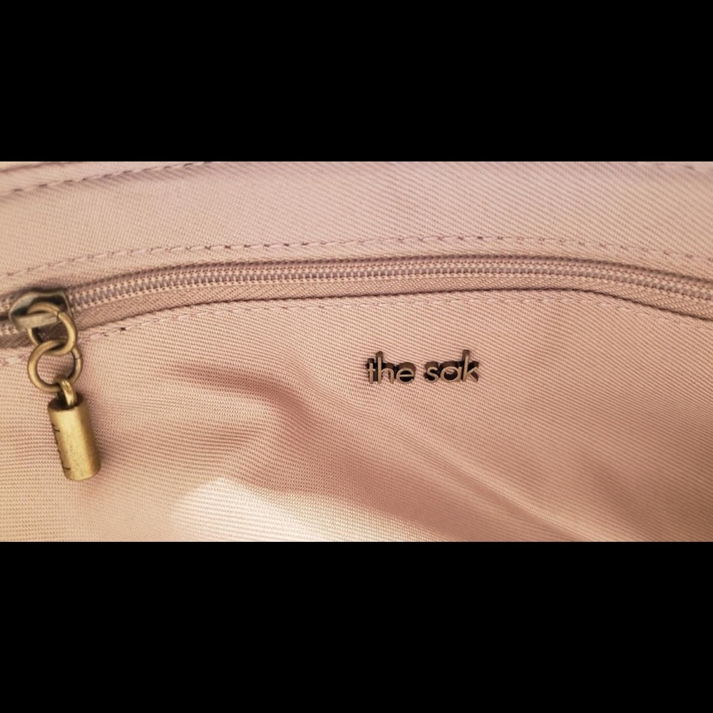 New The Sak Tess Gen Sling Purse Tan and Brown Crochet Bag - Picture 11 of 13